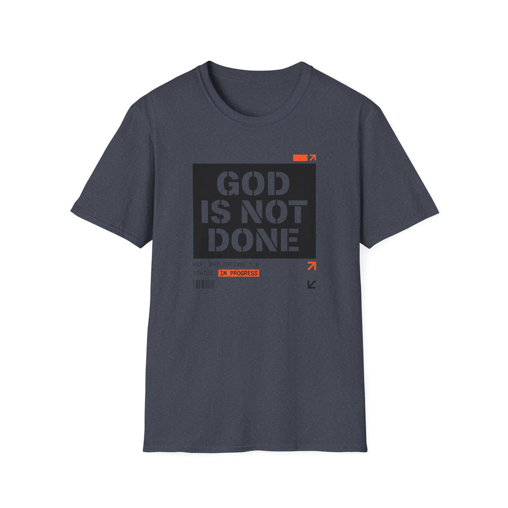 GOD IS NOT DONE stencil T-Shirt