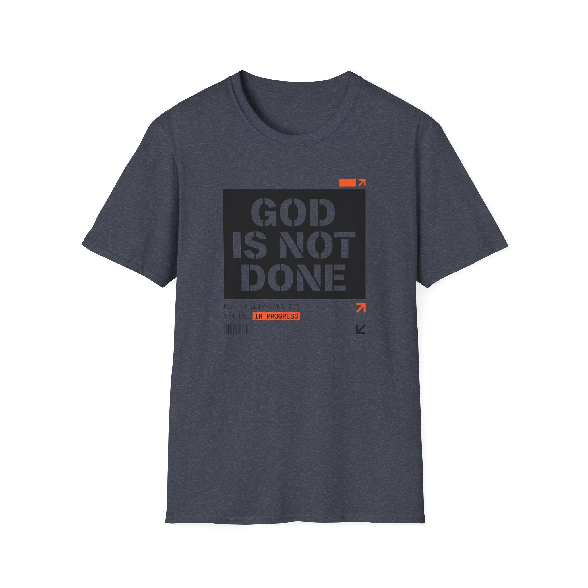 GOD IS NOT DONE stencil T-Shirt
