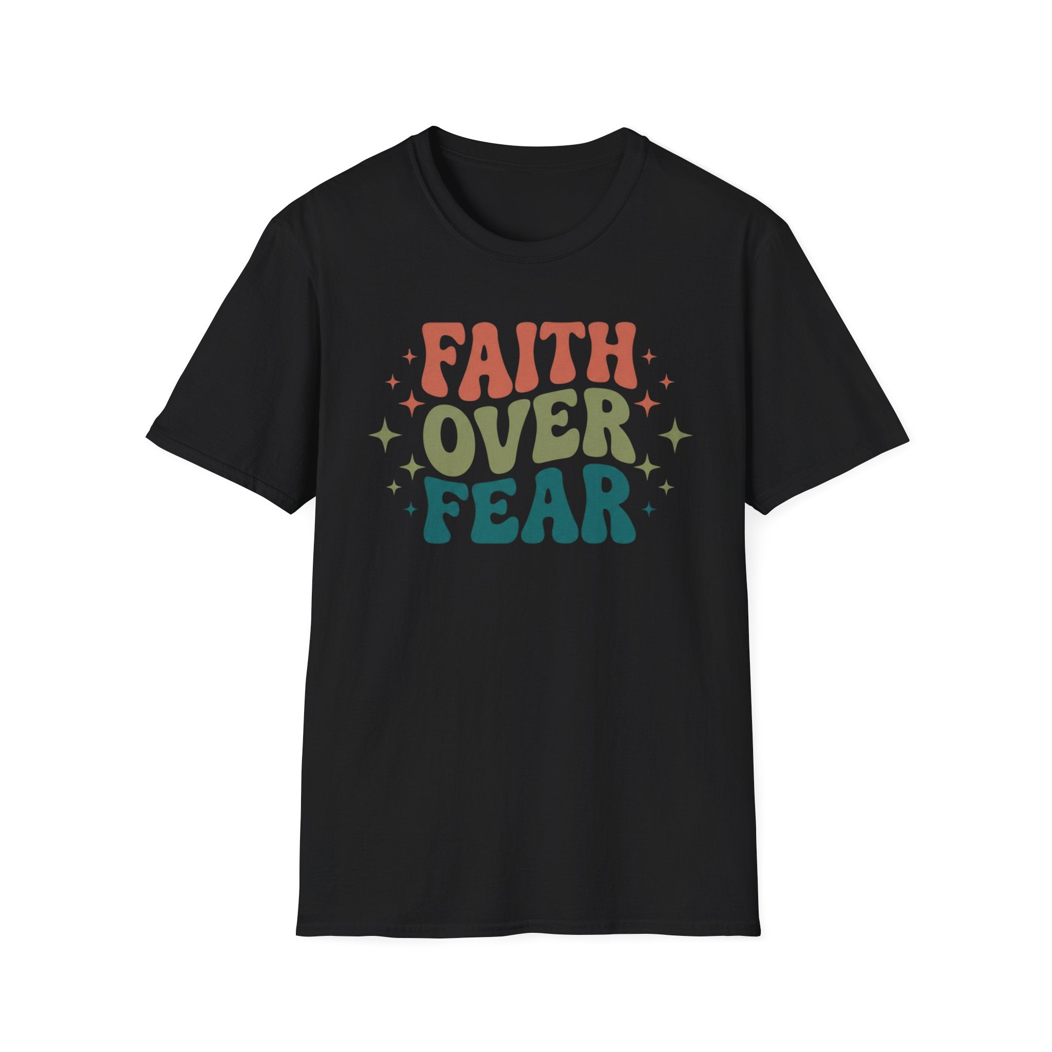 FAITH OVER FEAR retro T-Shirt