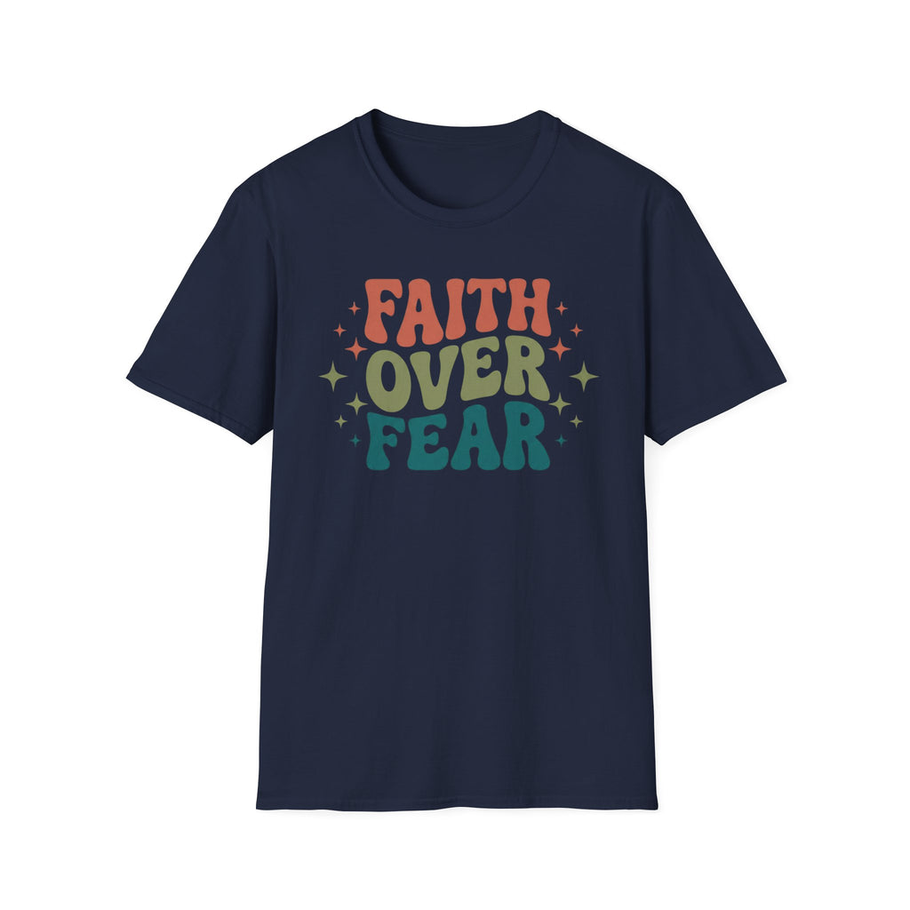 FAITH OVER FEAR retro T-Shirt