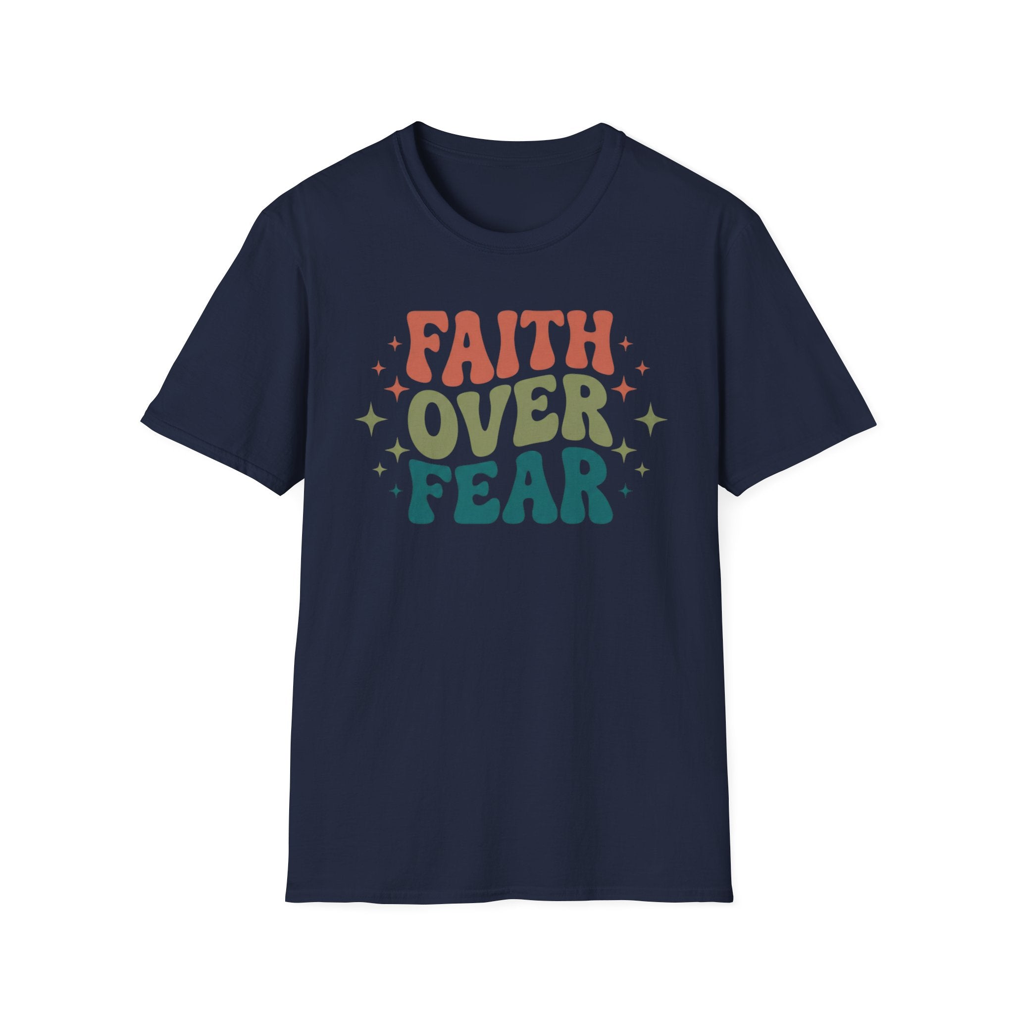 FAITH OVER FEAR retro T-Shirt