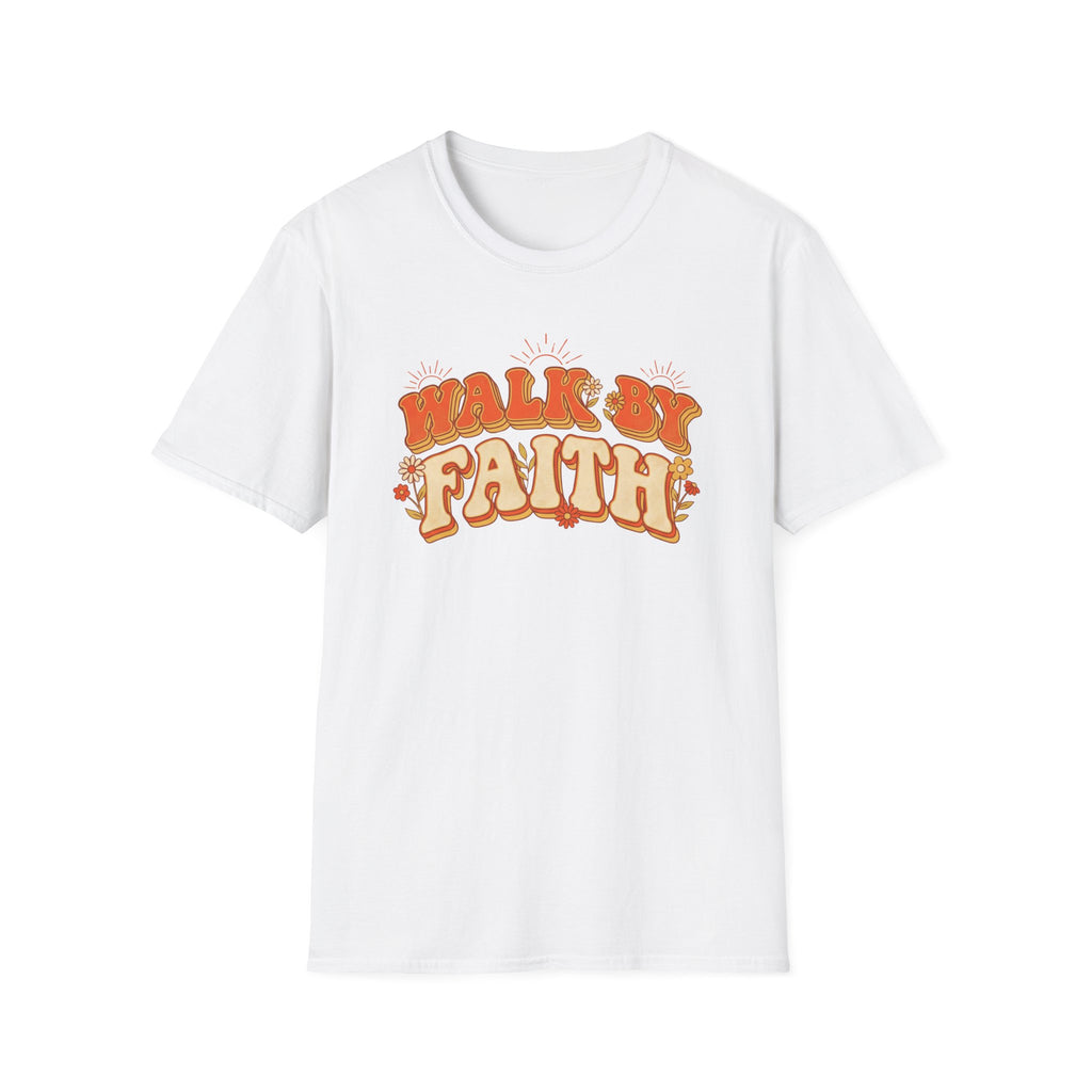 WALK BY FAITH Retro Sun T-Shirt