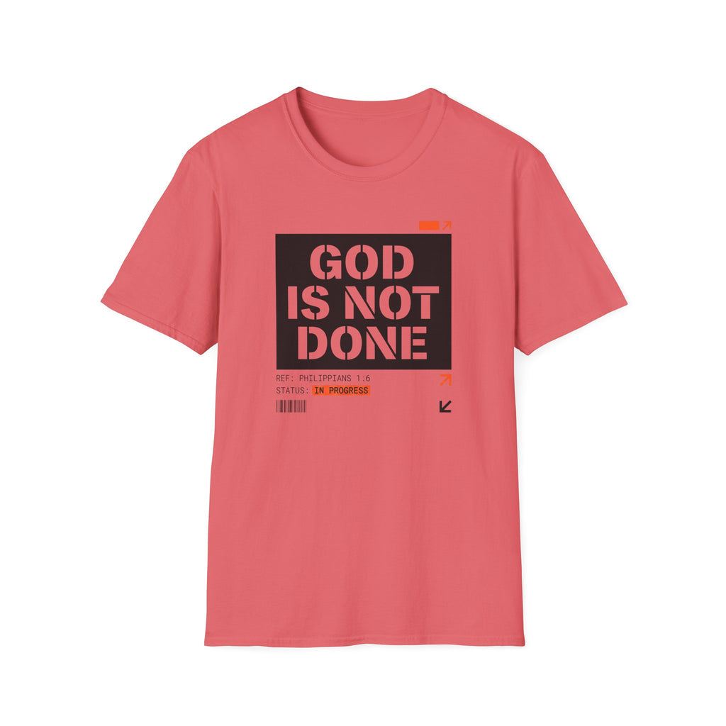 GOD IS NOT DONE stencil T-Shirt