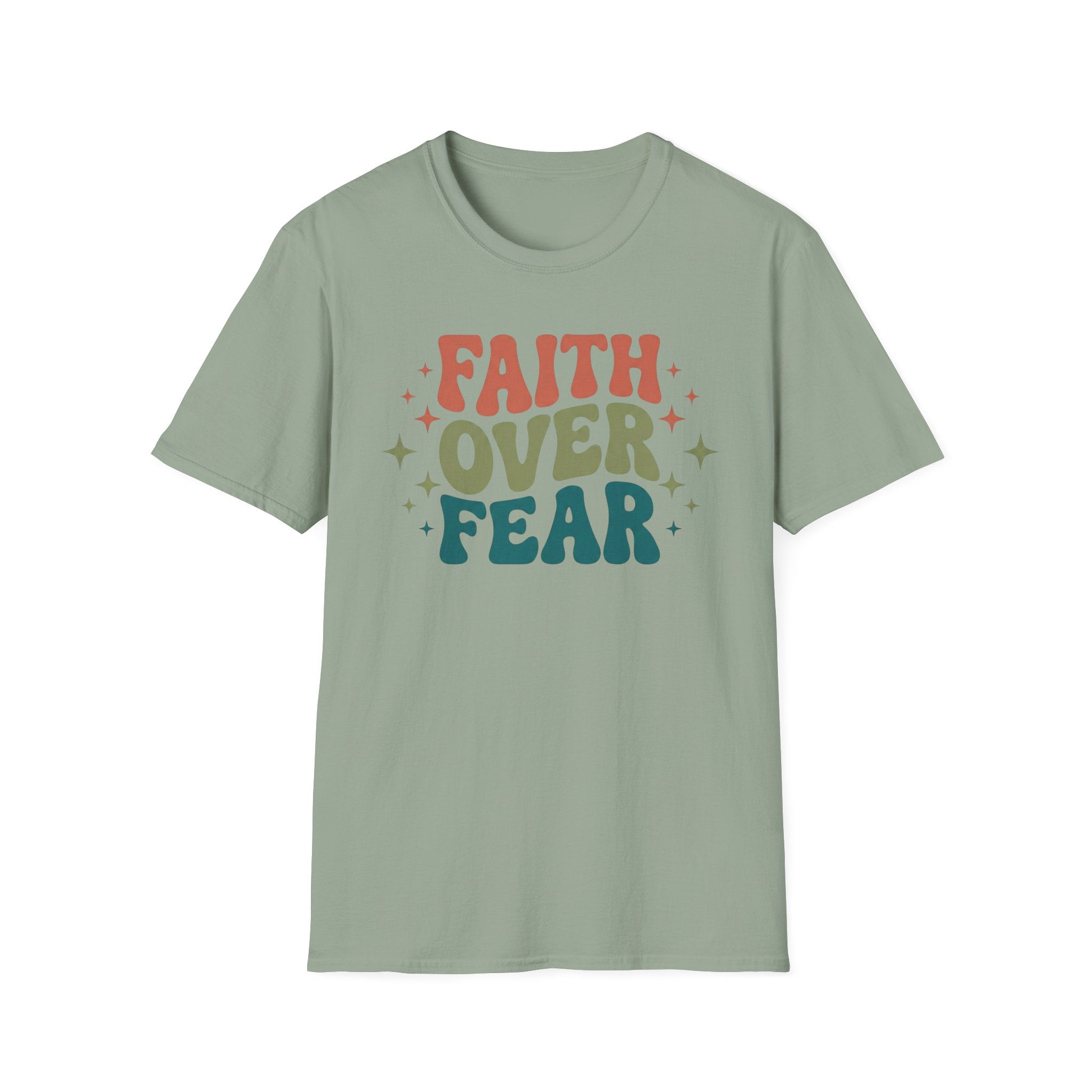 FAITH OVER FEAR retro T-Shirt