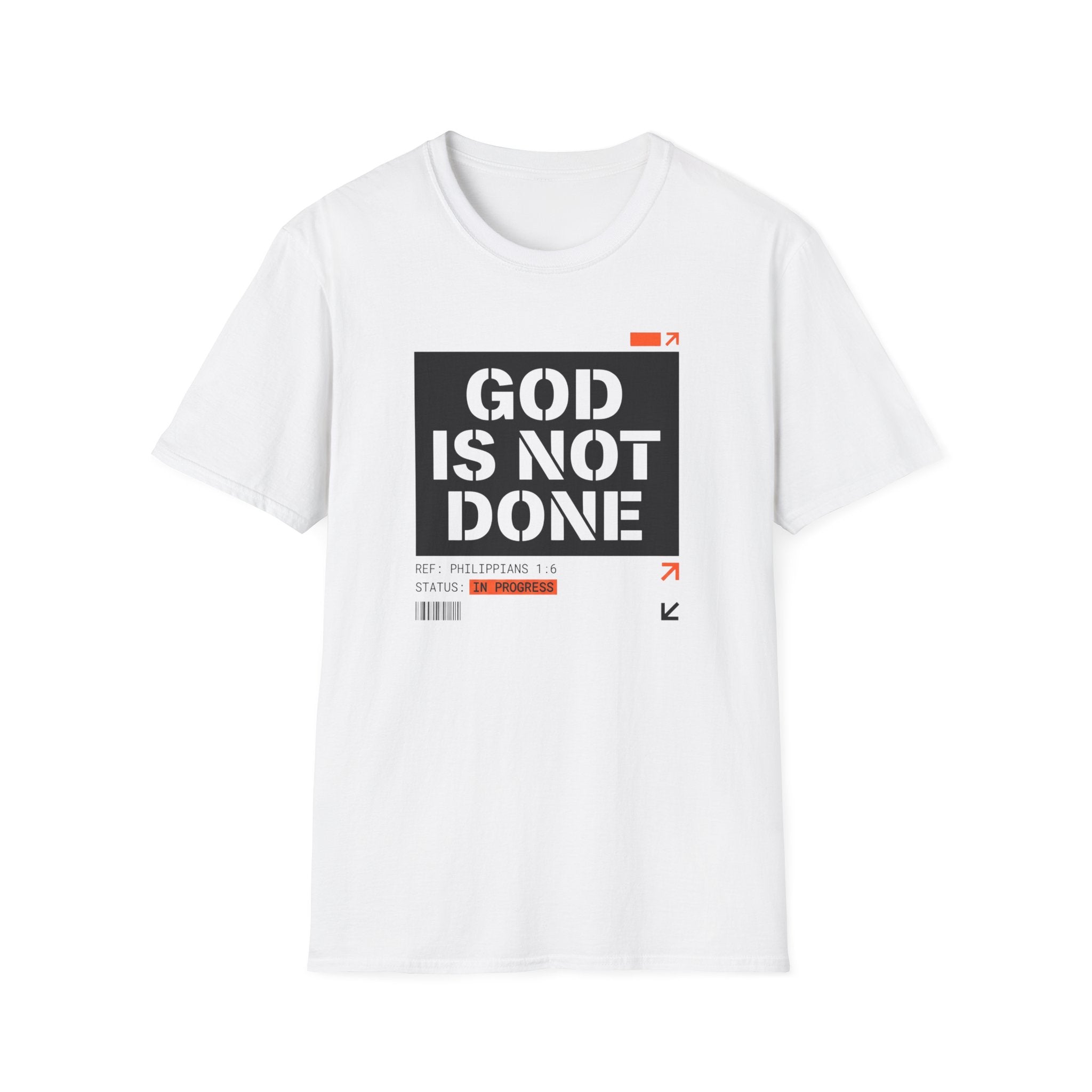 GOD IS NOT DONE stencil T-Shirt