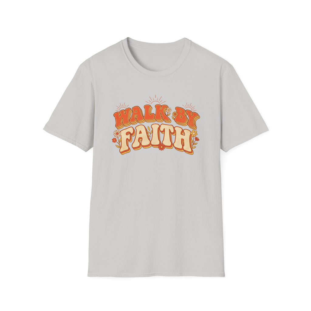 WALK BY FAITH Retro Sun T-Shirt