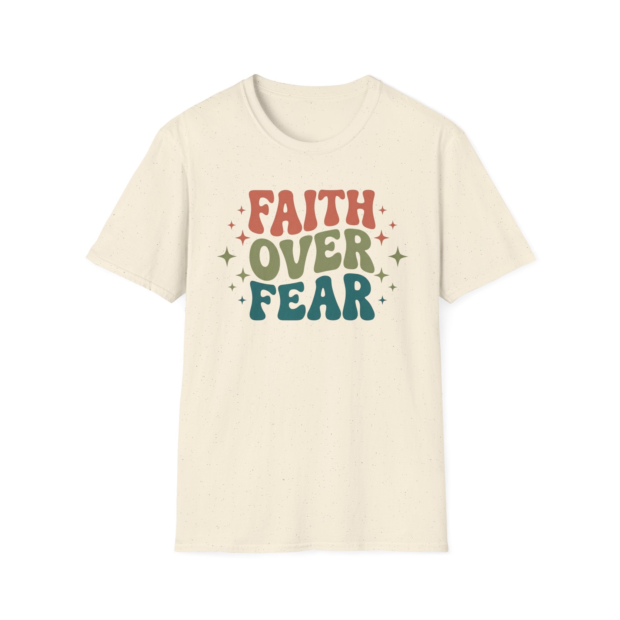 FAITH OVER FEAR retro T-Shirt