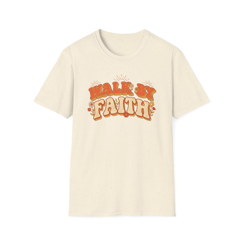WALK BY FAITH Retro Sun T-Shirt