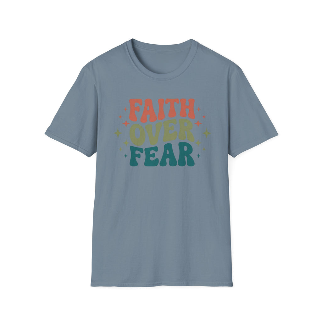 FAITH OVER FEAR retro T-Shirt