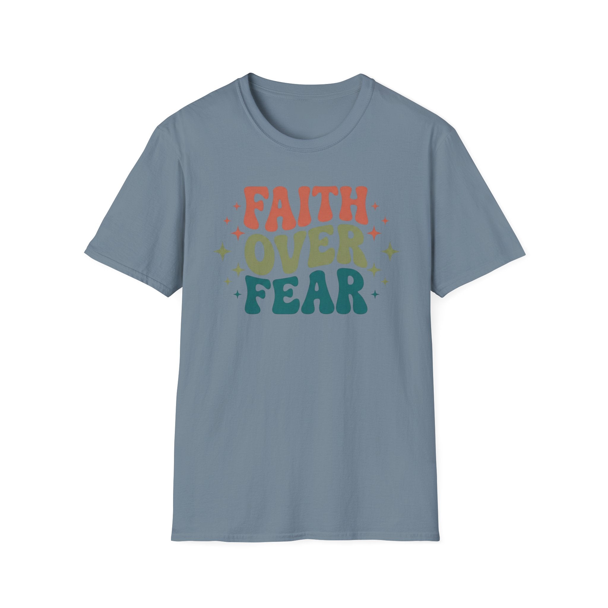 FAITH OVER FEAR retro T-Shirt