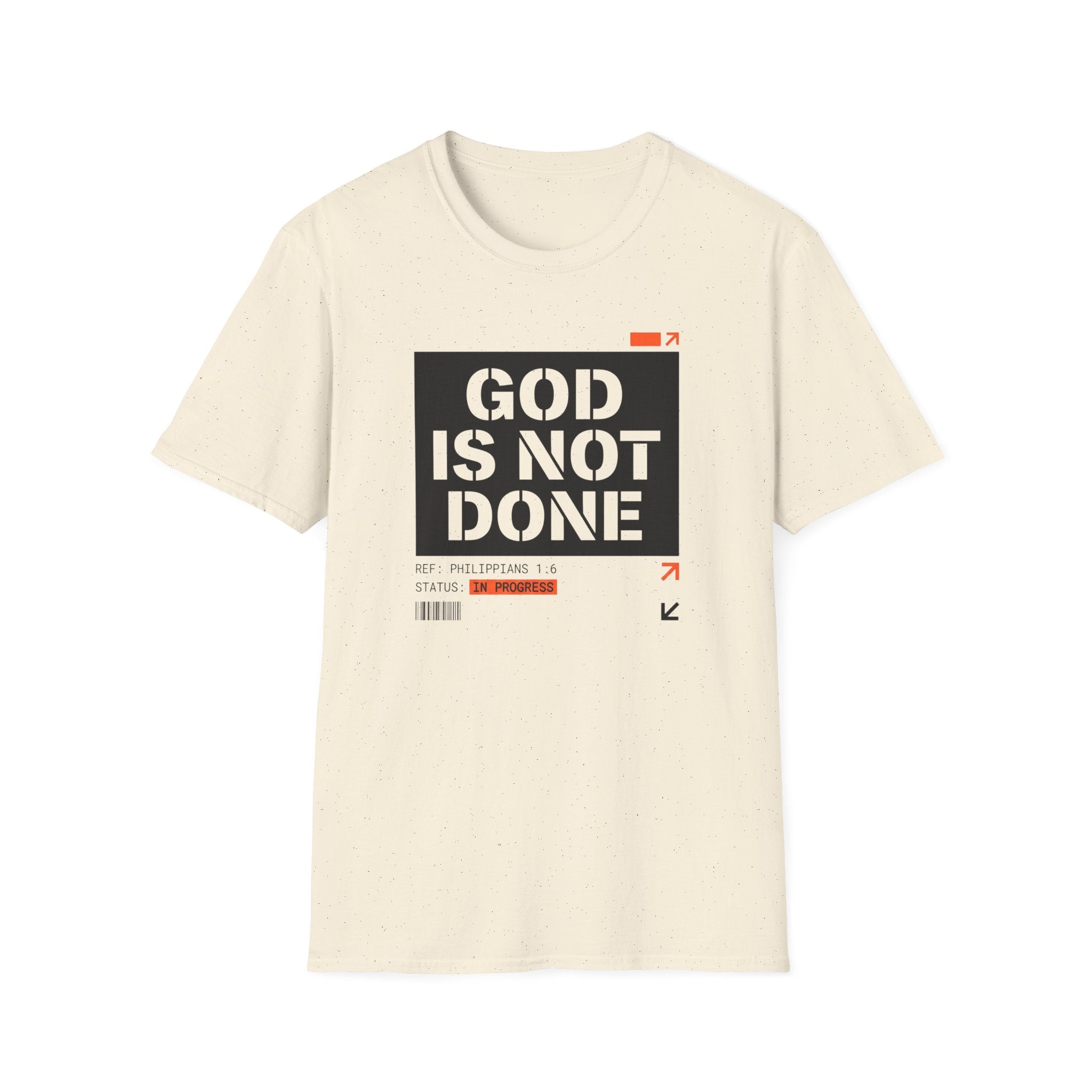 GOD IS NOT DONE stencil T-Shirt